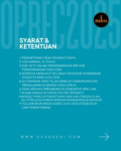 Oprec Suku Seni 2025 4