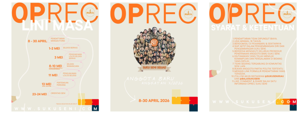 Suku Seni Riau Kembali Membuka Rekrutmen Anggota Baru Angkatan X/2026