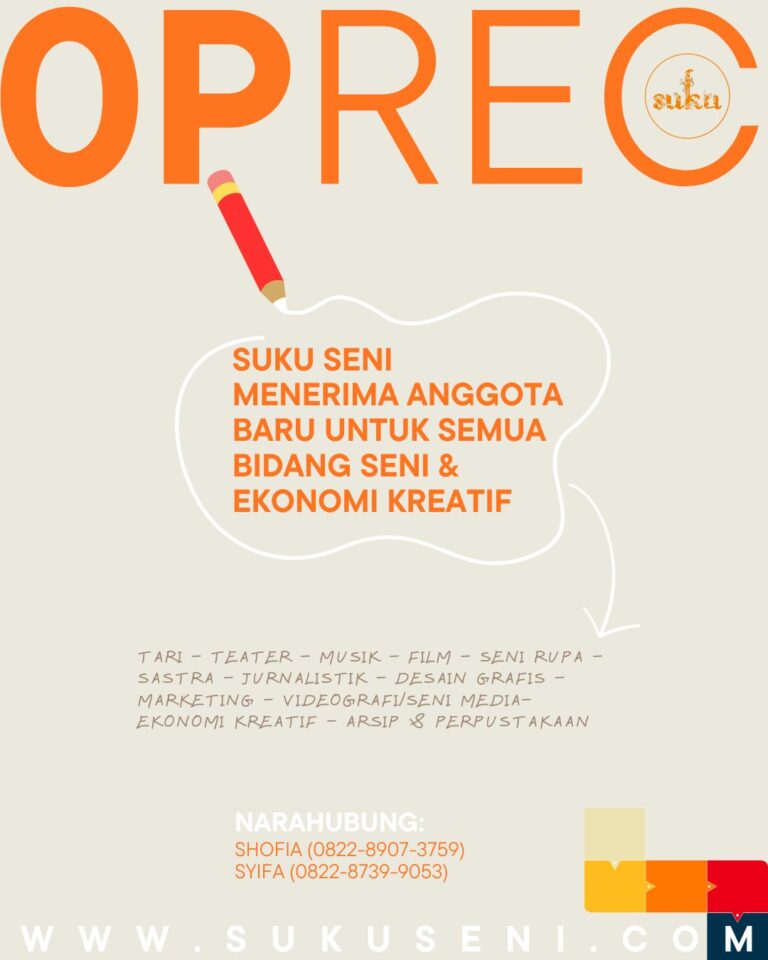 Oprec Suku Seni X 2026 2